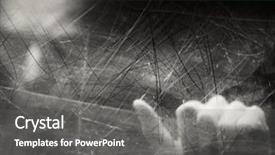  Presentation with human face - Audience pleasing slides consisting of scary men - spooky blurry human face behind backdrop and a gray colored foreground