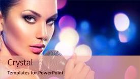  Presentation with beauty beautiful autumn in japanese - Audience pleasing slide set consisting of background glamour model singer karaoke backdrop and a coral colored foreground