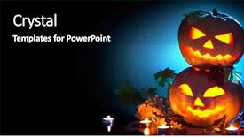  Presentation with black jack - PPT layouts with background halloween holidays border art background and a black colored foreground