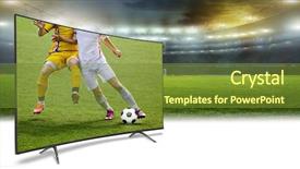  Presentation with translation - Colorful presentation theme enhanced with background hd - watching smart tv translation backdrop and a tawny brown colored foreground