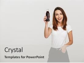 Background Holding Bottle With Soda PPT template 34 | CrystalGraphics