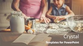  Presentation with cookbook - Cool new slides with background image cookbook table rolling backdrop and a coral colored foreground