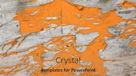  Presentation with color orange - Cool new slides with background-image-of-close-up backdrop and a coral colored foreground