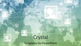  Presentation with digital innovation - Beautiful PPT layouts featuring background image of digital media backdrop and a seafoam green colored foreground