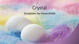  Presentation with nestle - Slide set featuring background image of eggs nestle background and a lemonade colored foreground