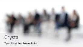  Presentation with waiting line - Amazing presentation design having background-image-of-young-people backdrop and a light gray colored foreground