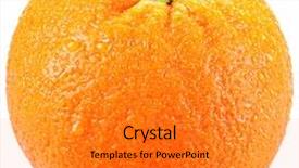  Presentation with orange fruit - Slides consisting of background image with a maximum background and a  colored foreground