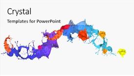  Presentation with serial killer colorful 3d - Colorful presentation theme enhanced with  backdrop and a  colored foreground.