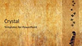  Presentation with earthy - Amazing theme having background image with interesting earthy backdrop and a yellow colored foreground