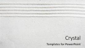  Presentation with white sand - Audience pleasing PPT theme consisting of background image with white sand backdrop and a light gray colored foreground