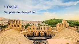  Presentation with ancient greece - Audience pleasing PPT layouts consisting of background in acropolis athens greece backdrop and a lemonade colored foreground