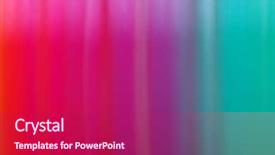  Presentation with abstract rainbow color prism - Presentation theme having background in bright rainbow colors background and a crimson colored foreground