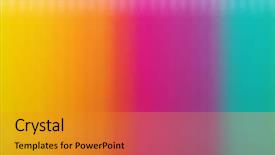  Presentation with bright - Colorful PPT theme enhanced with background in bright rainbow colors backdrop and a gold colored foreground