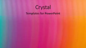  Presentation with abstract rainbow color prism - Slides having background in bright rainbow colors background and a coral colored foreground