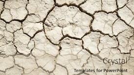  Presentation with drought - Audience pleasing slide set consisting of background in high resolution created with drought land backdrop and a soft green colored foreground