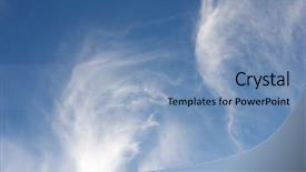  Presentation with sky - Colorful presentation theme enhanced with background in high resolution created backdrop and a  colored foreground