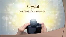  Presentation with hand touching finger digital - Audience pleasing PPT theme consisting of background iso - naked hand taking picture backdrop and a cream colored foreground