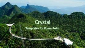  Presentation with cable - Slides consisting of background langkawi island malaysia background and a tawny brown colored foreground