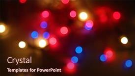  Presentation with blue lights - Cool new PPT theme with background-lights-out-of-focus backdrop and a wine colored foreground