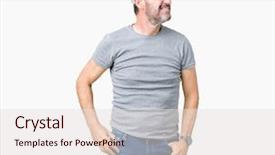  Presentation with face expression recognition - Presentation design with background looking away to side background and a lemonade colored foreground