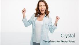  Presentation with cheerful - Amazing presentation having background looking camera showing winner backdrop and a lemonade colored foreground