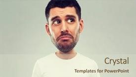  Presentation with funny cartoon - Slides enhanced with background looking up funny cartoon background and a sky blue colored foreground