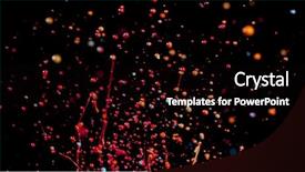  Presentation with black abstract - PPT theme having background macro photo artistic design background and a black colored foreground