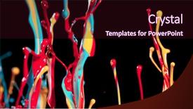  Presentation with black abstract - Slides enhanced with background macro photo artistic design background and a wine colored foreground