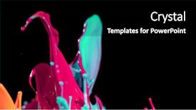  Presentation with black abstract - PPT layouts consisting of background macro photo artistic design background and a black colored foreground