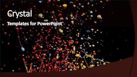  Presentation with black abstract - PPT layouts featuring background macro photo artistic design background and a black colored foreground