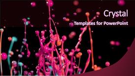  Presentation with gay pride colours spectrum abstract - Presentation theme consisting of background macro photo artistic design background and a wine colored foreground