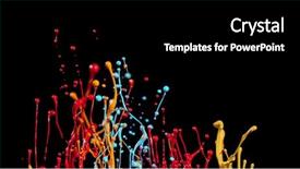  Presentation with orange colour abstract gold - Beautiful slide set featuring background macro photo artistic design backdrop and a black colored foreground