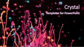  Presentation with orange colour abstract gold - PPT theme with background macro photo artistic design background and a wine colored foreground