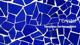  Presentation with bits - Slides consisting of background made of an abstract pattern made with mosaic bits background and a royal blue colored foreground