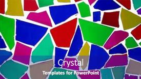  Presentation with bits - Colorful slide deck enhanced with background made of an abstract pattern made with mosaic bits backdrop and a royal blue colored foreground