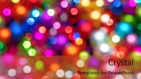  Presentation with christmas animated - Audience pleasing slide deck consisting of background made of defocused ligths backdrop and a red colored foreground