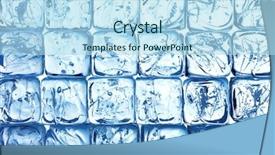  Presentation with ice - Slides having background made of ice cubes background and a light blue colored foreground