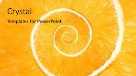  Presentation with orange - Colorful theme enhanced with background made of juicy orange backdrop and a yellow colored foreground