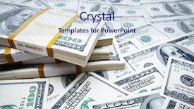  Presentation with medieval chainmail made up - Colorful slides enhanced with background made of many dollars backdrop and a sky blue colored foreground