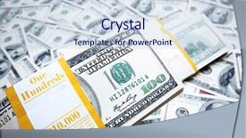  Presentation with background - Colorful slides enhanced with background-made-of-many-dollars backdrop and a  colored foreground