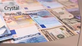  Presentation with money talks - Theme enhanced with background made of money banknotes background and a lemonade colored foreground