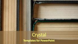  Presentation with old book - Presentation theme with background made of old book background and a  colored foreground