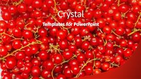  Presentation with currant - Beautiful slide deck featuring background-made-of-red-currant backdrop and a crimson colored foreground
