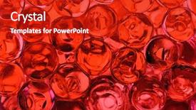  Presentation with pearls - Beautiful PPT theme featuring background made of red gel backdrop and a crimson colored foreground