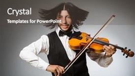  Presentation with process division of cell isolated - Colorful presentation enhanced with background maestro - musician plays cello isolated backdrop and a  colored foreground