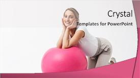  Presentation with postpartum depression pregnant - Amazing presentation theme having background make exercises with ball backdrop and a white colored foreground