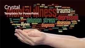  Presentation with trauma - Cool new PPT theme with background metaphor to health backdrop and a wine colored foreground