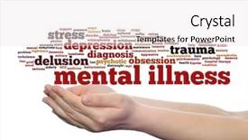  Presentation with psychology anger - Presentation design enhanced with background metaphor to health background and a white colored foreground