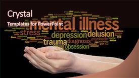  Presentation with abstract health - Beautiful theme featuring background metaphor to health backdrop and a wine colored foreground