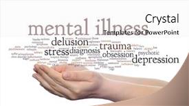  Presentation with psychology anger - Beautiful theme featuring background metaphor to health backdrop and a white colored foreground